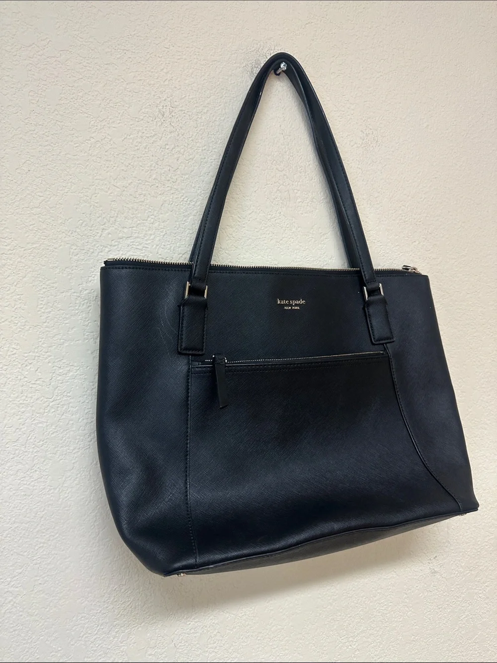 Kate Spade black tote shoulder bag OS